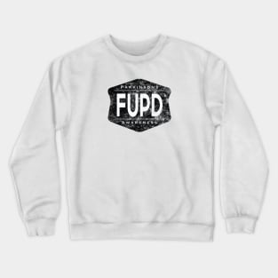 Parkinsons FUPD Parkinsons Awareness Distressed Crewneck Sweatshirt